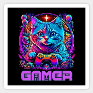 Gamer cat Sticker